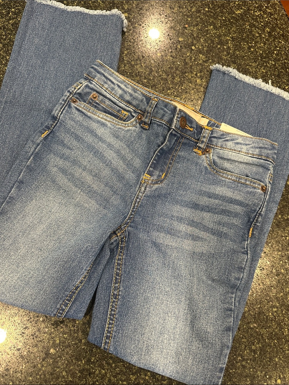 Lucky Brand Light Blue Kids Jeans Frayed Hem